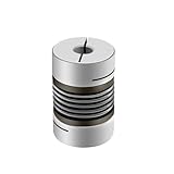Couplages Accouplement ondulé D65L81 8/10/12/14/16/18/20/25/28 mm en alliage d\'aluminium CNC for moteur pas à pas, accouplements d\'arbre, imprimante 3D(22X24)