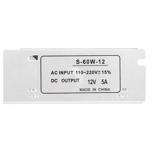 Image of Jeanoko 1PCS 5A 12V Regulated Switch Voltage Converter, AC /DC Output Current Range 0~5A, Regulated Switch Power Supply for LED