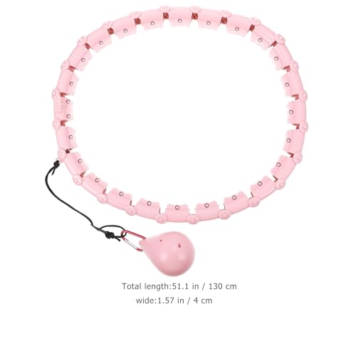 Cerceau de taille intelligent 24 segments rose pour débutants - 2