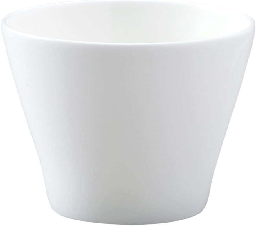 Narumi Styles 50481-2678 Bowl Dish, White, Diameter 3.3 inches (8.5 cm), 4.9 fl oz (140 cc), Free Cup, Microwave Warming, Dishwasher Safe