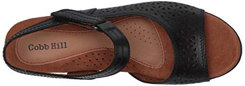Cobb Hill Womens Laurel Instep Strap Heeled Sandal, Black, 8 Us #TOP4