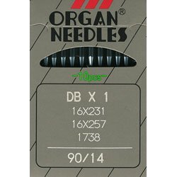 M Fabrics Organ Power Sewing Machine Works Needles with All Automatic Machines (Usha/Singer/Brother/Rajesh), 10 Needles/Packet, Size DB 1, 90/14, Silver-image-35