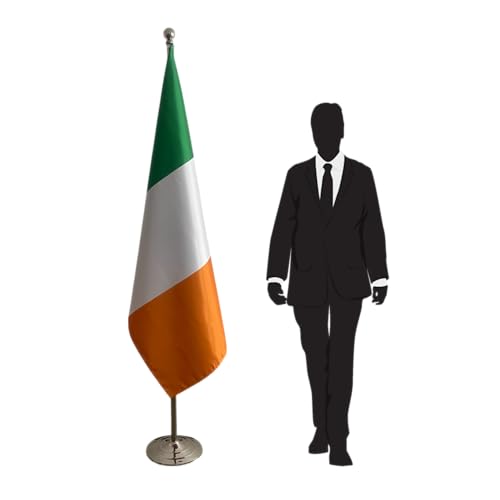 Drapeau Irlande mât pied de pavillon diplomatique et consulaire modèle CN1-IE
