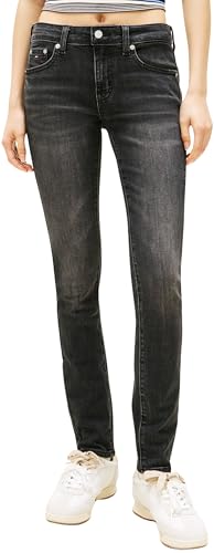 Tommy Jeans Damen Jeans Hose Sophie Skinny Low Waist, Schwarz (Denim Black), 32W/34L – Ansicht 1
