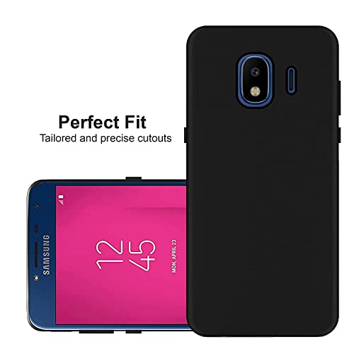 Image of Mobile Back Cover Case for Samsung Galaxy J7 Pro (Silicone Case|CameraProtection|Black SC1510)