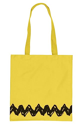 INTIMO Peanuts Charlie Brown T-Shirt Top Costume Design Tote Bag Single Compartment Utility Beach Pool Medium