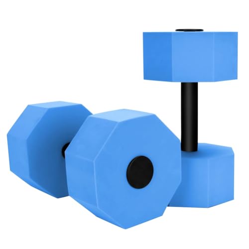 Lorrgasw Juego de mancuernas de agua para piscina, manguitos de espuma para el agua