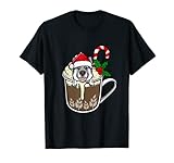 Husky sitting in Cocoa Hot Chocolate christmas
