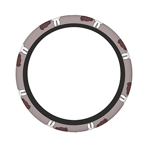 ミッフィー 車用 ハンドルカバー おしゃれ 滑り止め 汚れ防止 手触りよし アクセサリー 内装品 高級 軽自動車 軽 普通車 ステアリングカバー 滑り防止 オールシーズン対応