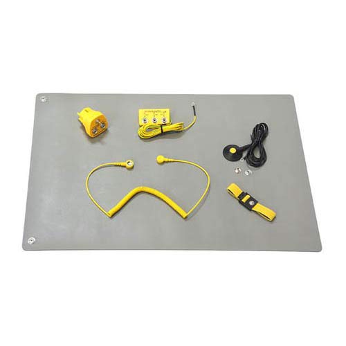 Safeguard WL45066 ESD - Juego de manteles individuales (6 unidades, L Pro Plus, 600 x 1200 mm), color gris Cover