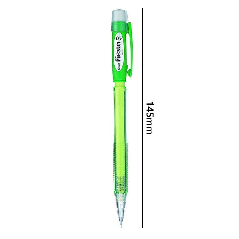 Druckbleistifte 0,5 mm, automatischer Zeichenbleistift mit Radiergummi für Schüler, Büro und Schule (Grün) (Schwarz)