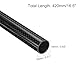 QUARKZMAN 1 Stück Kohlefaserrohr 16 x 18 x 420 mm glänzende Oberfläche Stab 3K gewickeltes reines Kohlefaser-Rundrohr für RC-Flugzeug Multicopter Quadcopter