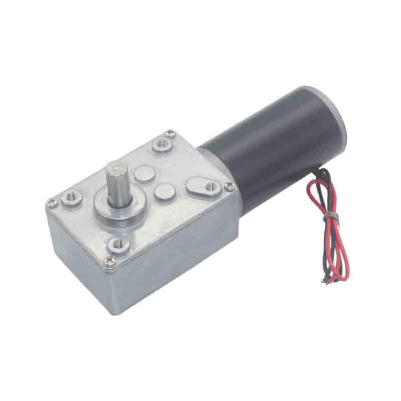 Moteur de boîte de vitesses DC 12V 5 tr/min autobloquant réversible à arbre unique - 3