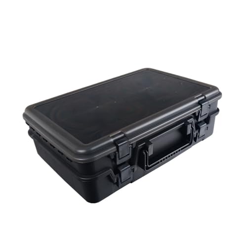Caja de aparejos de pesca impermeable, estuche de almacenamiento de cebo y organizador de señuelos para kayak y anzuelos de pesca, caja de accesorios de pesca duradera