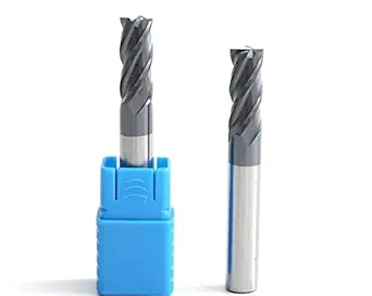 TABIKUT Carbide Endmill 2.5 mm 4 flutes 45 HRC cutter Black pack of 2