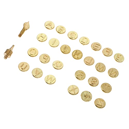 Tofficu Branding Kit Letters 1 Set Wood Burning Tips for DIY Craft Soldering Pen Tip