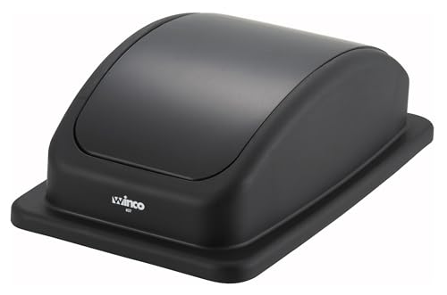 Winco Plastic Trash Can Cover, Black, 23-Inch by Winco - Used condition - US$11.80