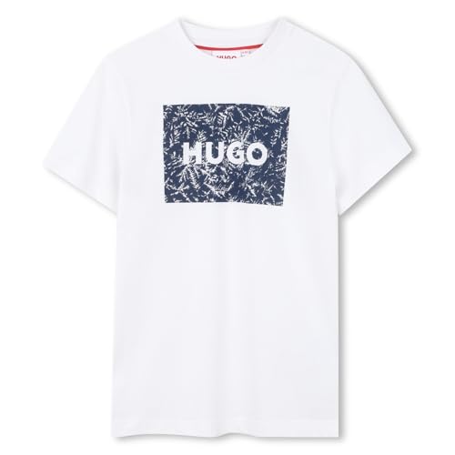 T-shirt HUGO blanc garçon vêtement enfant manches courtes