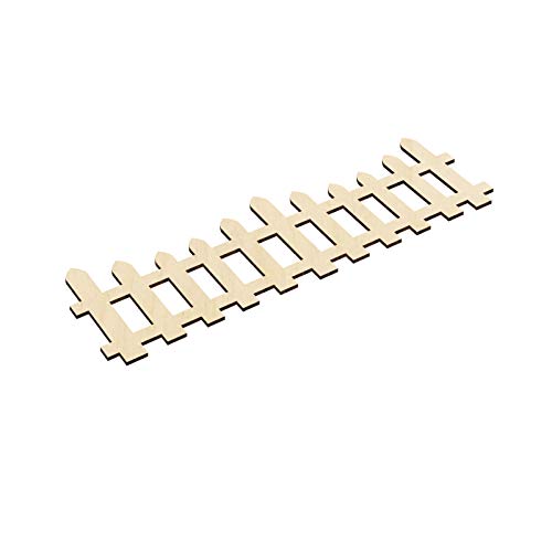 12Pcs Wooden Fairy Garden Fence Miniature Wood Fairy House Fence Diy Wood Picket Fence Mini Ornament For Dollhouse #TOP2