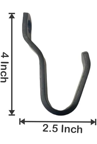Image of Pillion Holder Hook Compatible for Royal Enfield Classic 350, Bullet 350 Accessories All, Hunter, Meteor, Thunderbird - Heavy-Duty Universal Bike Accessories, (Model B)