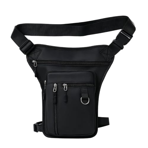 Zzsjkjzm Beintasche Motorrad Oberschenkeltasche mit verstellbarem Gurt für Herren Damen Motorradtasche Bein für Wandern Radfahren Reisen