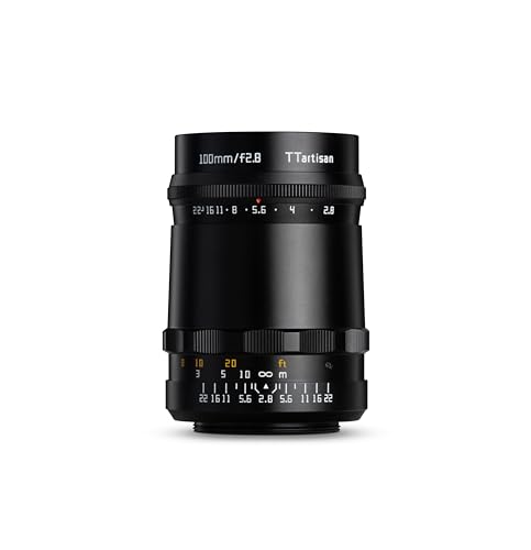 TTArtisan 100mm F2.8 (Bubble Bokeh) Metal Bodied Lens Compatible with Leica M Mount - Black