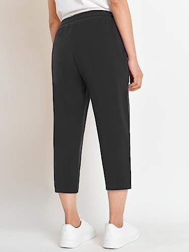 Weintee Women's Cotton Capris with Pockets 2 Pack3