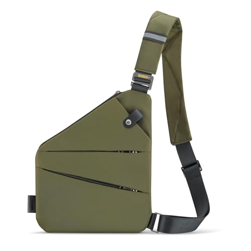 Image of WANDER PLUS Anti Theft Crossbody Travel Bag for Women Men, Multi-Pocket Crossbody Bag, Slim Sling Bag