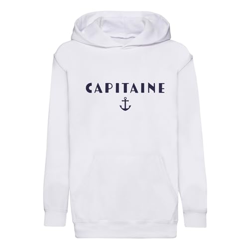 Sweat à capuche enfant capitaine contre le vent frais de la mer