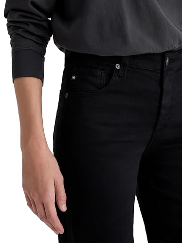 AG Adriano Goldschmied Women's Saige Mid Rise Wide Leg Crop in Super Black3