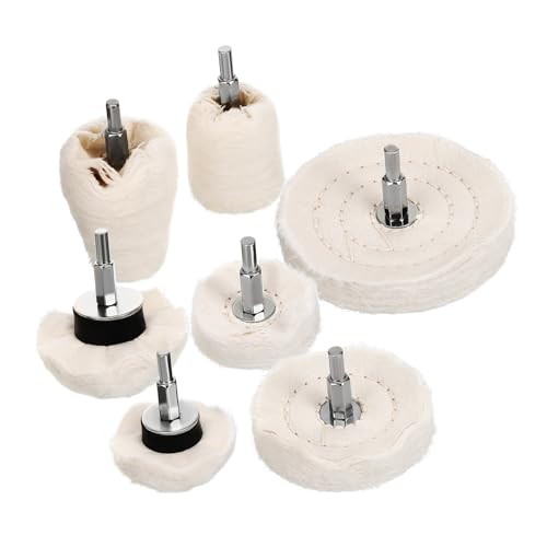 PRETYZOOM 1 Set Polishing Wheel Kit for Drill Cotton Buffing Pads for Metal Glass Jewelry Efficient Buffing Tool for Various Surfaces Sturdy User Friendly Design
