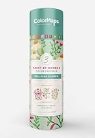 ColorMaps Paint-by-Number Relaxing Garden: Everything You Need to Create 3 Beautiful Paintings: 3 Colored-Line Canvases, 12 Acrylic Paint Pots, 1 ... and Instruction Leaflet Included! 0764371762 Book Cover
