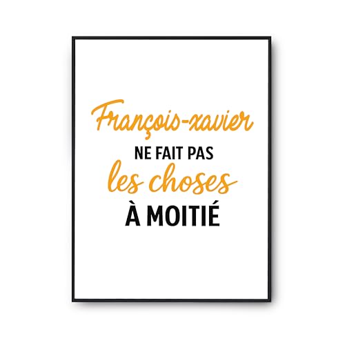 Affiche Francois-xavier decoration salon idee cadeau original