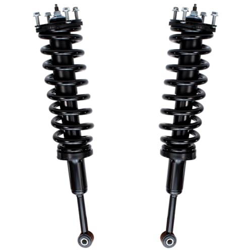 Image of Detroit Axle - 4WD Struts Shocks for 07-21 Toyota Tundra Complete 2 Front Struts with Coil Spring 2 Rear Shock Absorbers 2008 2009 2010 2011 2012 2013 2014 2015 2016 2017 2018 2019 2020 Replacement