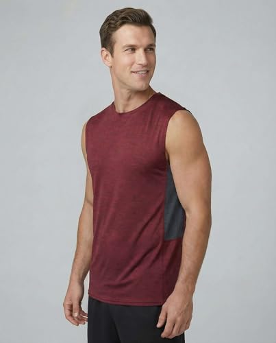 Image of Real Essentials: Men's Dry Fit Tank Tops Sleeveless Workout Shirts Moisture-Wicking Muscle Tank Gym Running (Big & Tall)