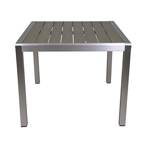 Christopher-Knight-Home-Louie-Coral-Outdoor-Dining-Anodized-Aluminum-Faux-Wood-Table-Top-Square-Gray-35-Silver-Gray Christopher Knight Home Louie Coral Outdoor Dining Anodized Aluminum Faux Wood Table Top Square Gray 35 Silver Gray