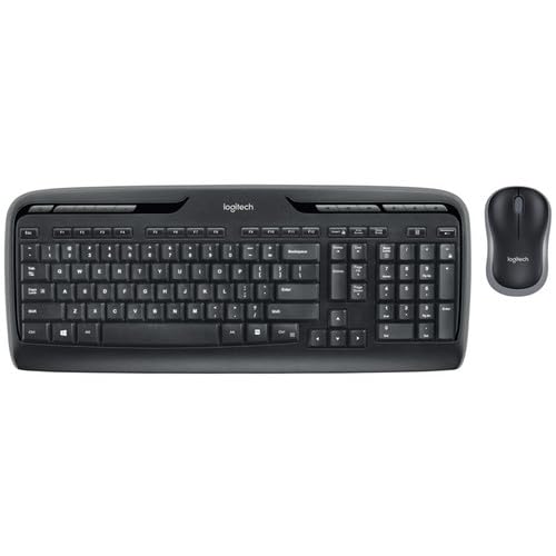 4X Logitech MK320 Wireless Desktop Keyboard and Mouse Combo (920-002836) Bundle Including: USB Reciever, Mouse Pad, Monitor Cleaning Kit