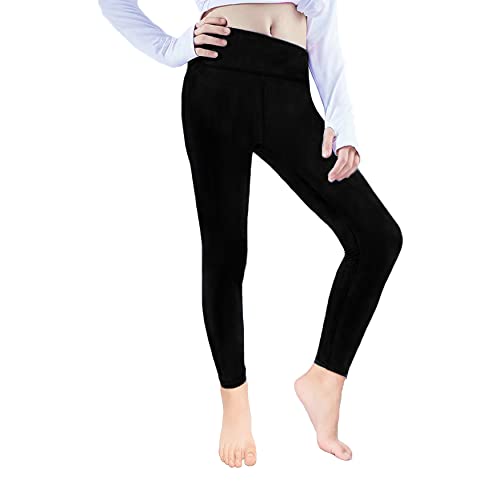 Felix & Flora Girls Yoga Legging High Waist Active Pants for Workout Dance Running