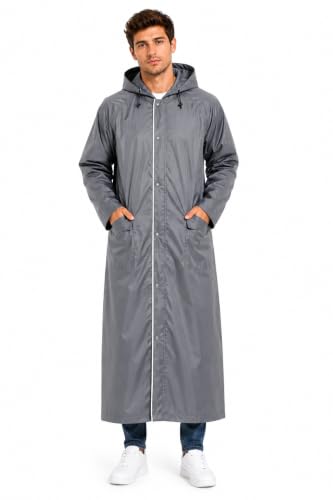 Image of Romano nx Men's 100% Waterproof Raincoat, Hooded, Reversible Double Layer, 3 Years Warranty