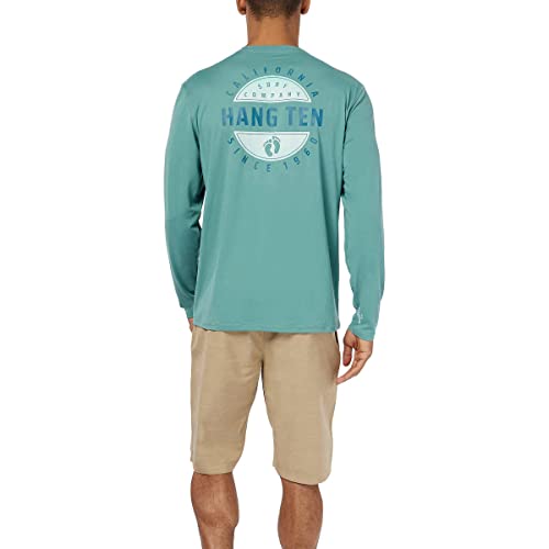 Hang Ten Men's Rashguards - Switchfoot in Green, XXX-Large3