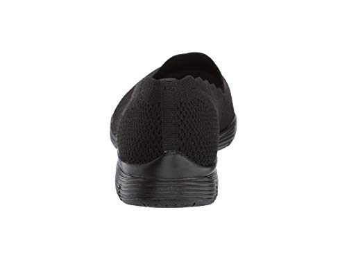 Image of Skechers Women's Seager Stat Scalloped Collar Engineered Skech-Knit Slip-on Classic Fit Loafer