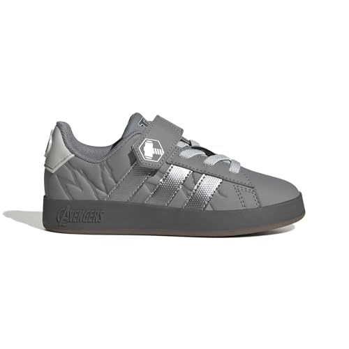 adidas Unisex Kinder Marvel Avengers Grand Court Kids Shoes, Grey Three/Silver met./Grey one, 38 EU – Ansicht 3