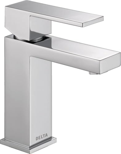 Delta Modern Matte Black Bathroom Faucet 1 Hole, Single Hole Bathroom Sink Faucet for Vanity, Metal...
