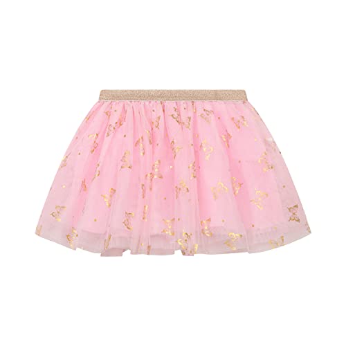 Btween Girls 4 Pack Floral Fashion Summer Clothes Set - Tutu Skirt Tank Top Short Sleeve And Biker Shorts - Butterflies, Size 6 #TOP2