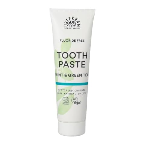 Urtekram Fluoride Free Mint Toothpaste with Green Tea Cover