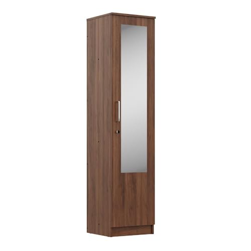 Image of Wakefit Wardrobe for Bedroom | 1 Yr Warranty | Cupboard for Bedroom, Almirah, Wooden Wardrobe, Mirror Door, Multi-Shelves Storage, Density:680-750 kg /m, Free Installation from Brand (Hunor - CW)
