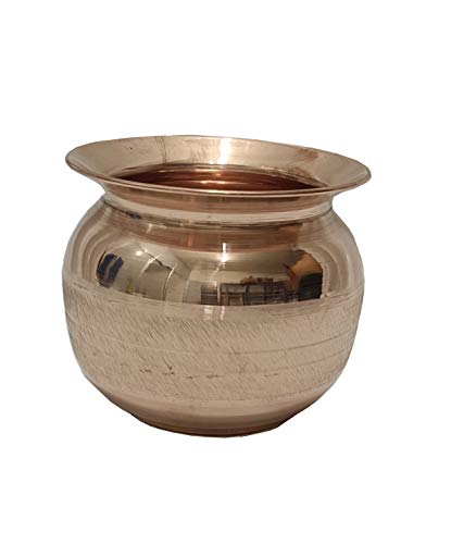 Ustensile en cuivre pour Pooja Kalash Lota - Récipient de prière - Récipient de prière - Accessoires pour Pooja