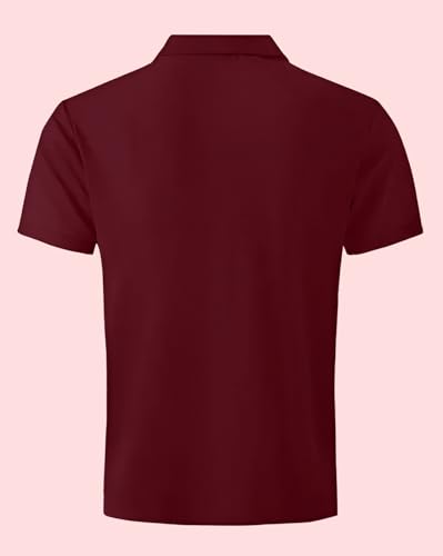 Image of AUSK Mens Tshirts || Half Sleeve Men Polo T-Shirt (Color-Maroon)