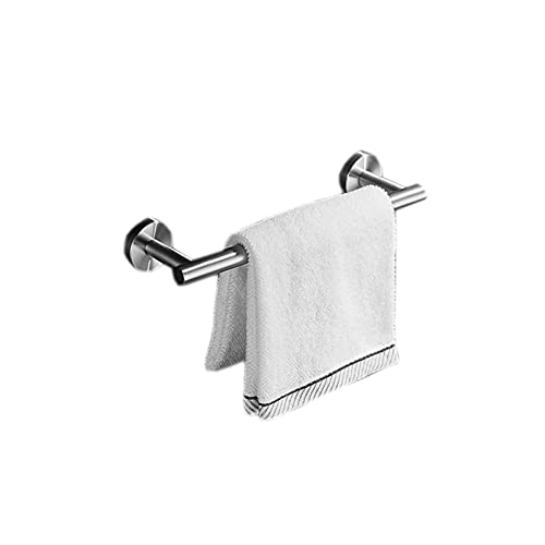 Barre à serviettes ronde murale en acier brossé pour cuisine et bain