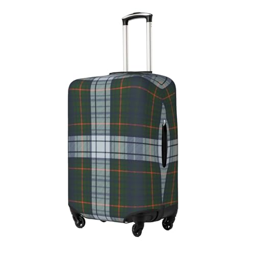 Color-Check-Plaid-Diagonal-Fabric-Texture Luggage Cover, Protective Washable Suitcase Cover - Travel Fashion Elastic Suitcase Protector Medium2